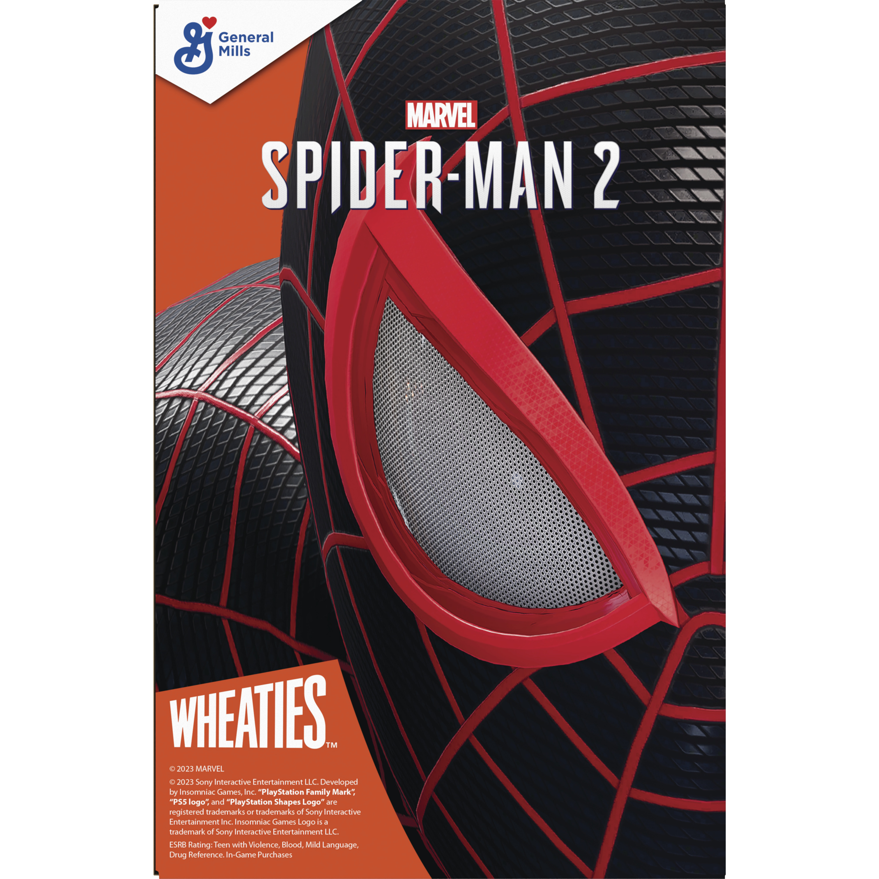 Wheaties x Spider Man 2 cereal box