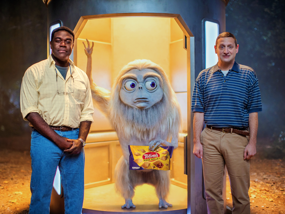Comedians Tim Robinson and Sam Richardson star in Totino’s Pizza Rolls debut commercial airing during the Big Game.