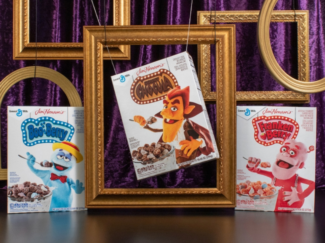 Count Chocula, Boo Berry and Franken Berry step out of the cereal box and onto the puppet stage in a spellbinding General Mills x Jim Henson Company collab that serves up a fuzzy twist on fan-favorite characters.