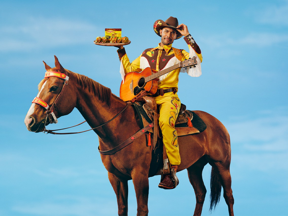Elroy, the winner of Old El Paso’s “Castin’ the Cowboy,” is the new voice of taco night in a new ad campaign. 